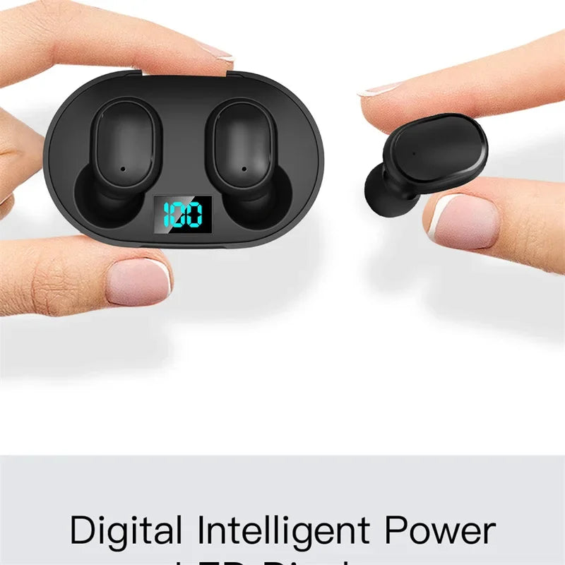 Auriculares Bluetooth con Pantalla Digital Cancelación de Ruido