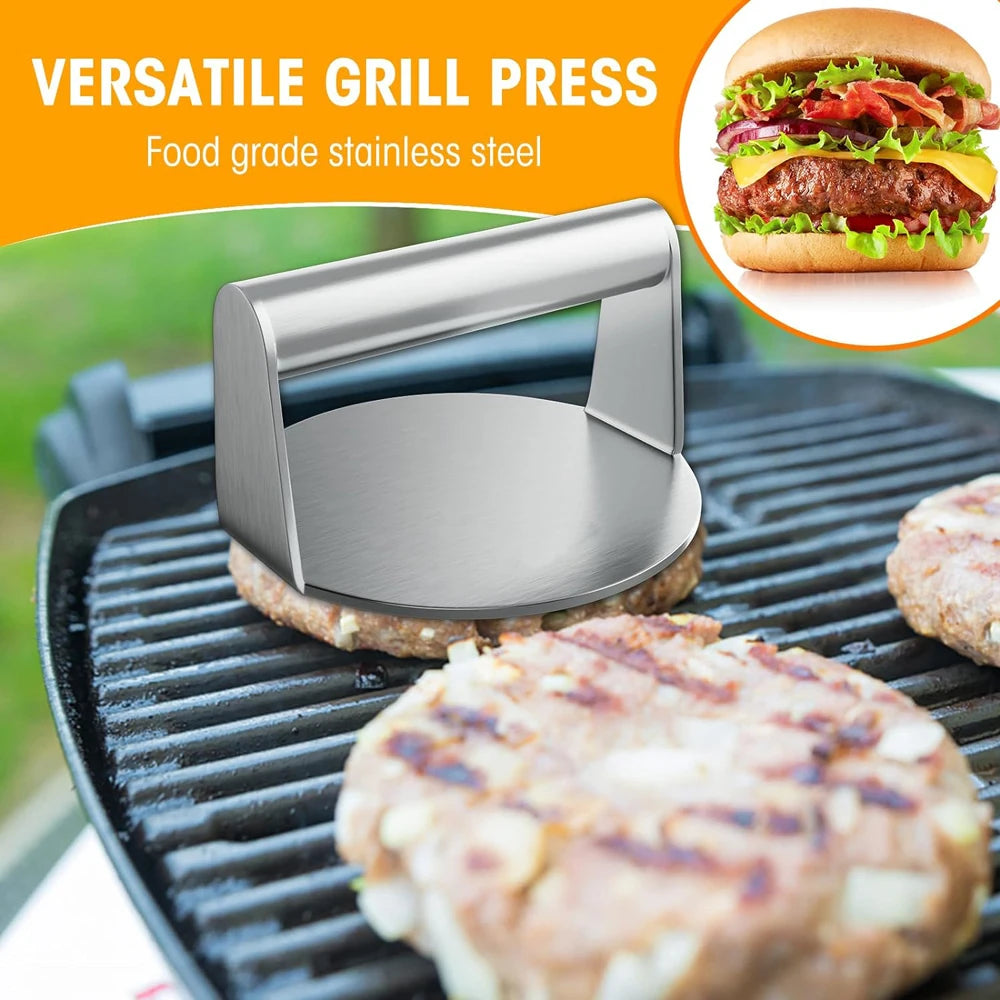 Prensa Para Hamburguesas De Acero Inoxidable