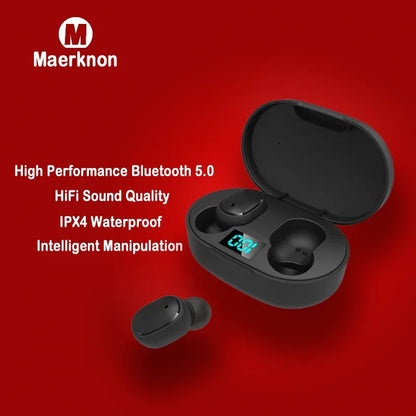 Auriculares Bluetooth con Pantalla Digital Cancelación de Ruido