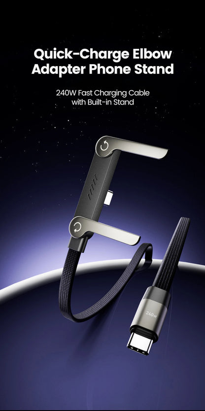 Cable USB Carga Rápida con Soporte Plegable