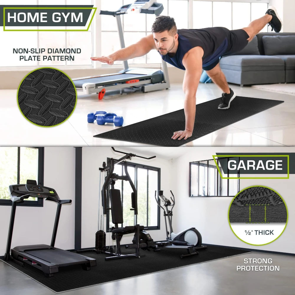 Estera de Gimnasio Entrelazada Antideslizante