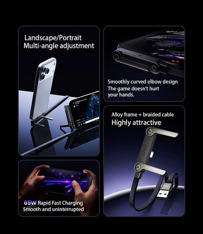 Cable USB Carga Rápida con Soporte Plegable