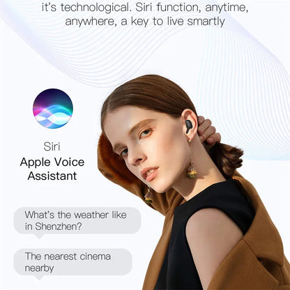 Auriculares Bluetooth con Pantalla Digital Cancelación de Ruido