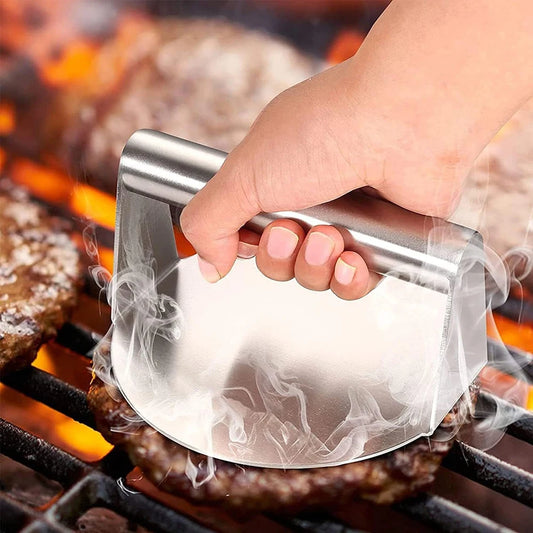Prensa Para Hamburguesas De Acero Inoxidable