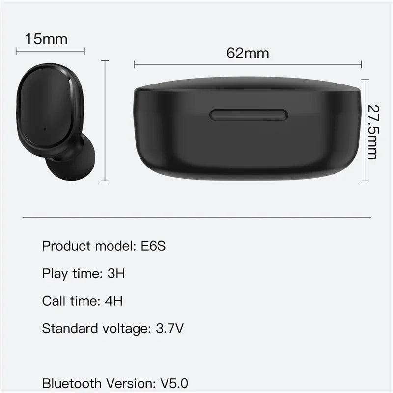 Auriculares Bluetooth con Pantalla Digital Cancelación de Ruido