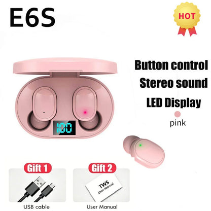 Auriculares Bluetooth con Pantalla Digital Cancelación de Ruido
