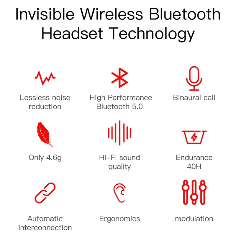 Auriculares Bluetooth con Pantalla Digital Cancelación de Ruido