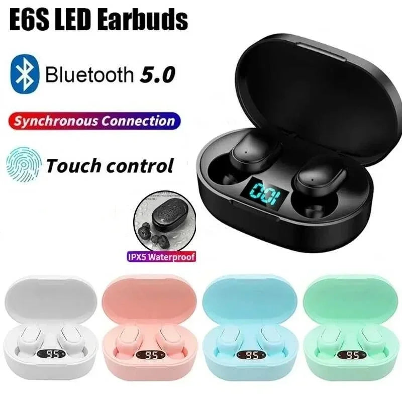 Auriculares Bluetooth con Pantalla Digital Cancelación de Ruido