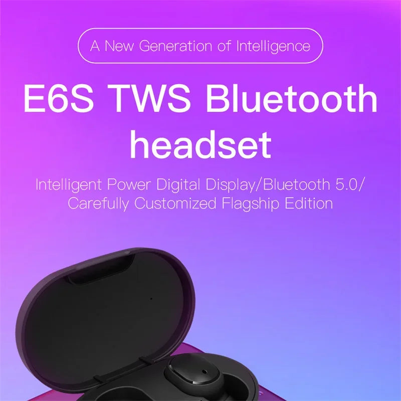 Auriculares Bluetooth con Pantalla Digital Cancelación de Ruido