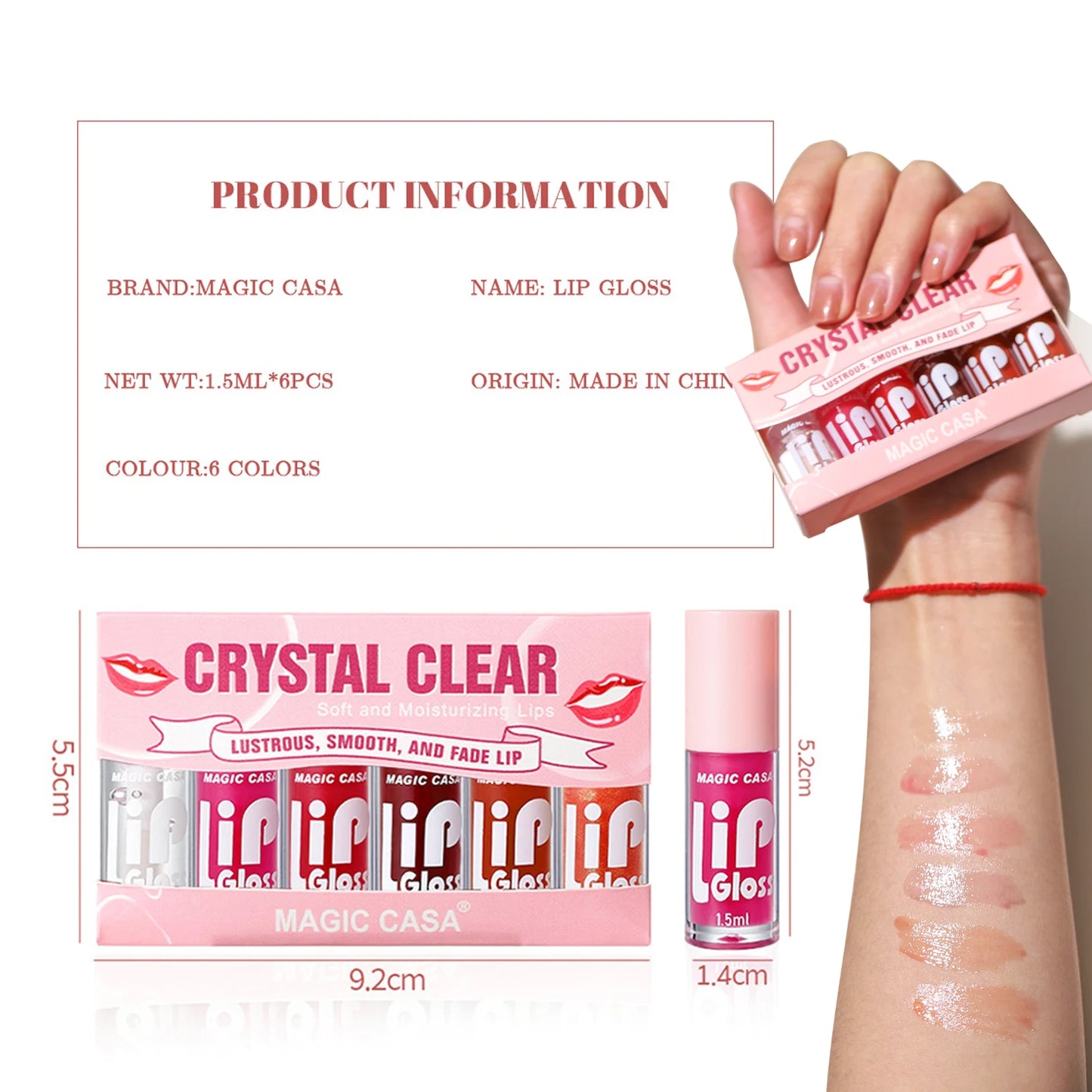 Brillos Labiales Cristal Hidratantes