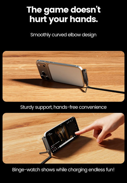 Cable USB Carga Rápida con Soporte Plegable
